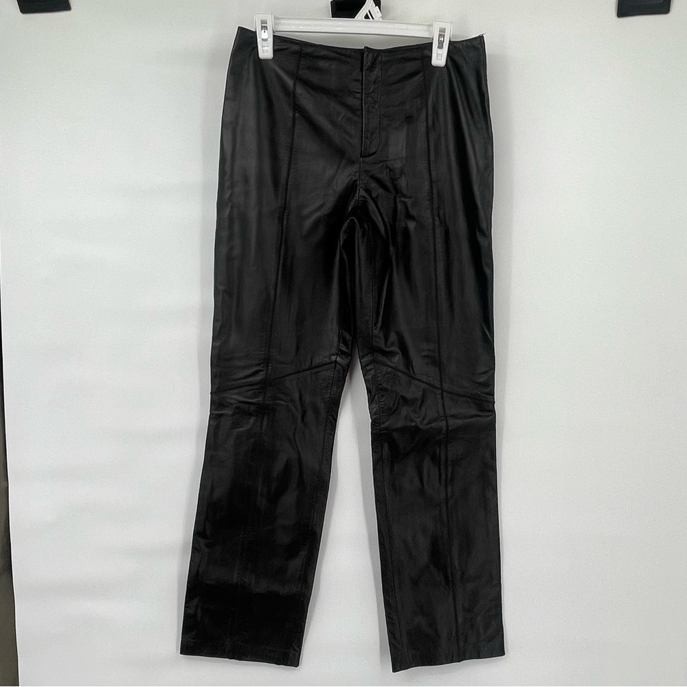 Nine West Vintage black leather pants